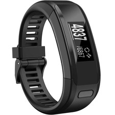 Wizvv Bands Replacement Compatible with Garmin Vivosmart HR, Black Strap with...