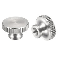Knurled Thumb Nuts, 10pcs M3 x D11mm x H7mm 304 Stainless Steel Blind Hole Nuts