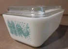 Vintage PYREX 502 Amish Butterprint Refrigerator Dish 1-1/2 Pint w/Lid...*Read*