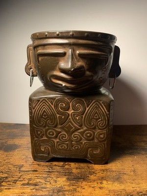 MCM 1950's Rossini Tiki Hibachi Grill Burner Japan Complete Grate Included Rare