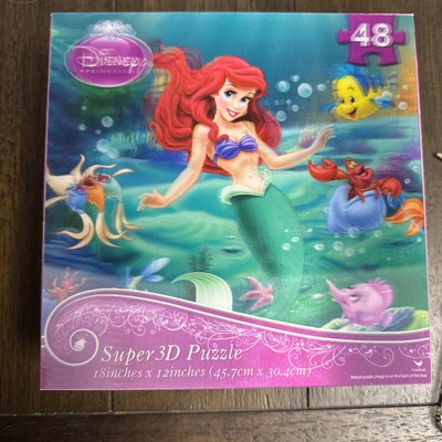 Disney Ariel Super 3D Puzzle 48 Pieces Open Box