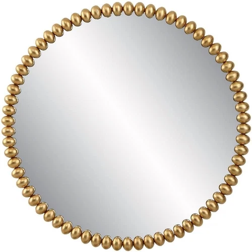Byzantine Round Gold Mirror by  - Elegant Home Decor Accent - Picture 1 of 2