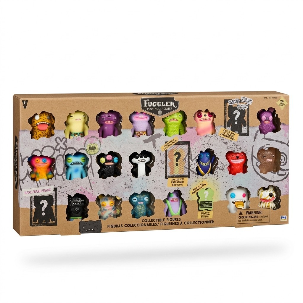 ２４個Fuggler Funny Ugly Monster 1２個の2セット❣️ Fuggler Funny Ugly Monster 24 Pack Mini Figures Set Rare Chase New