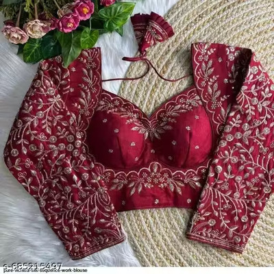 Indian Pakistani Traditional Ethnic Readymade Party Wear Saree blouse for women
