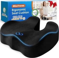 BlissTrends Seat Cushion,Thick Memory Foam Cushions for Office Chair, Car Seat,