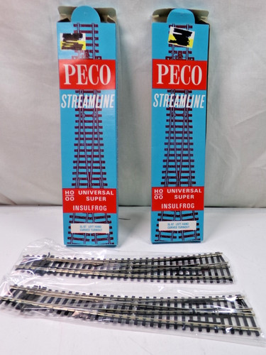 (2) HO/OO Peco código 100 SL-87 desvíos izquierda en cajas originales (lote 5913) | Zustand: Used