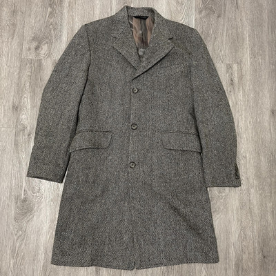 Ted Baker Coat Men's 40 Gray Wool Over Jacket Quiet Luxury Union Made Canada