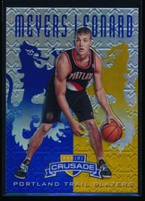 2012-13 Panini Crusade Meyers Leonard #54 Blue & Gold Prizm