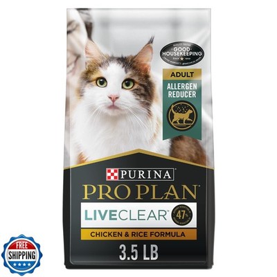 Purina Pro Plan Allergen Reducing, High Protein Cat Food, LIVECLEAR Chicken a