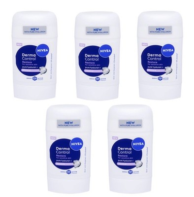 5x Nivea Derma Control Restore Antiperspirant Deodorant Solid Stick for Women