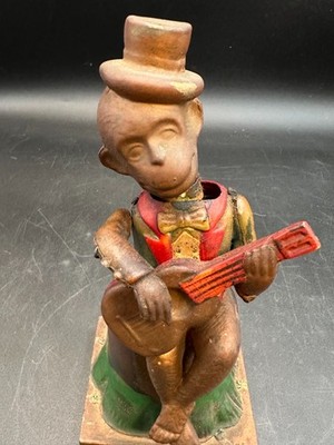 Vintage Alps Shoji Wind-Up Plink-Plink Monkey AK-54 Japan Works! Rare Variant