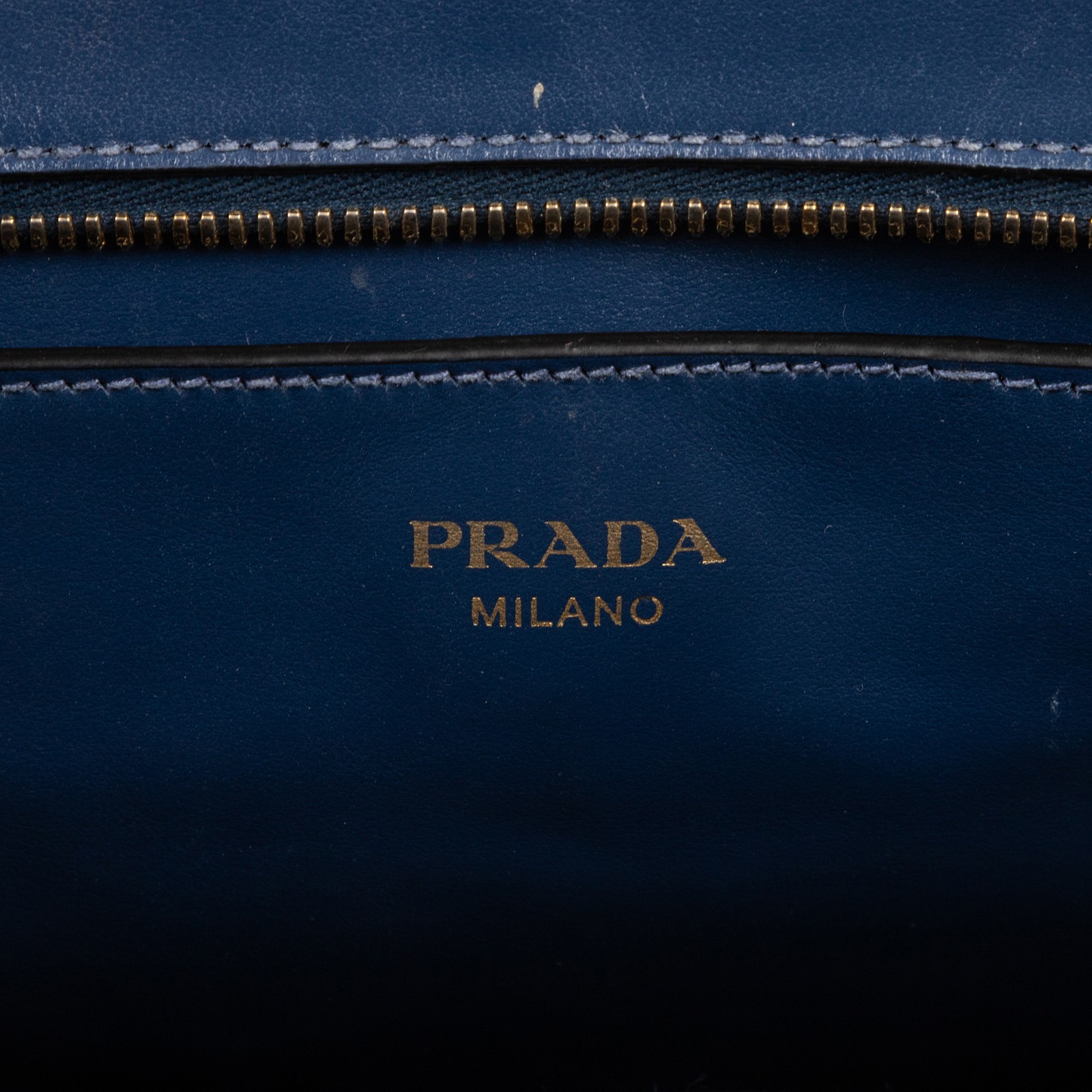 Prada Navy Galleria Tote Shoulder Bag Saffiano Lux Leather image 10