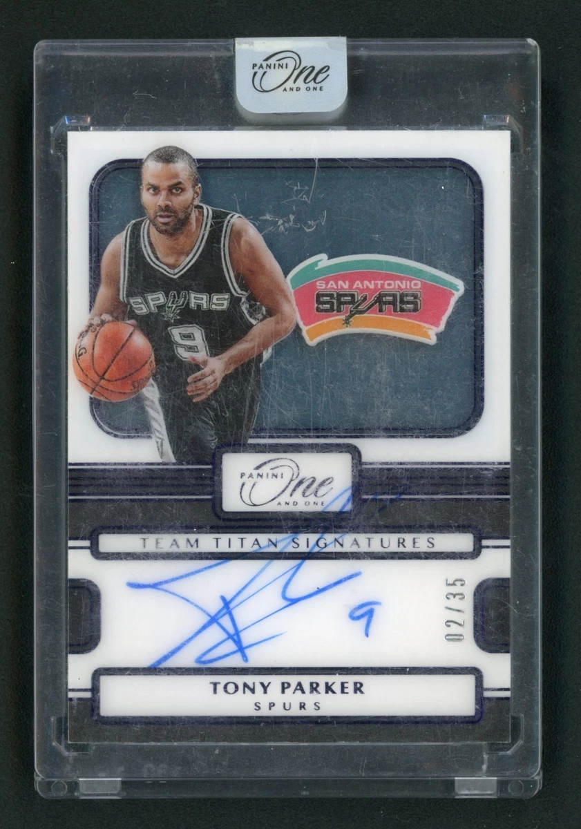 Panini Tony Parker Basketball Autographed Sports Trading Cards