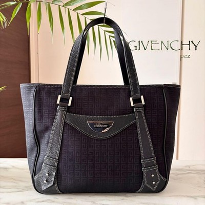 GIVENCHY Leather Tote Bag Women Used Authentic