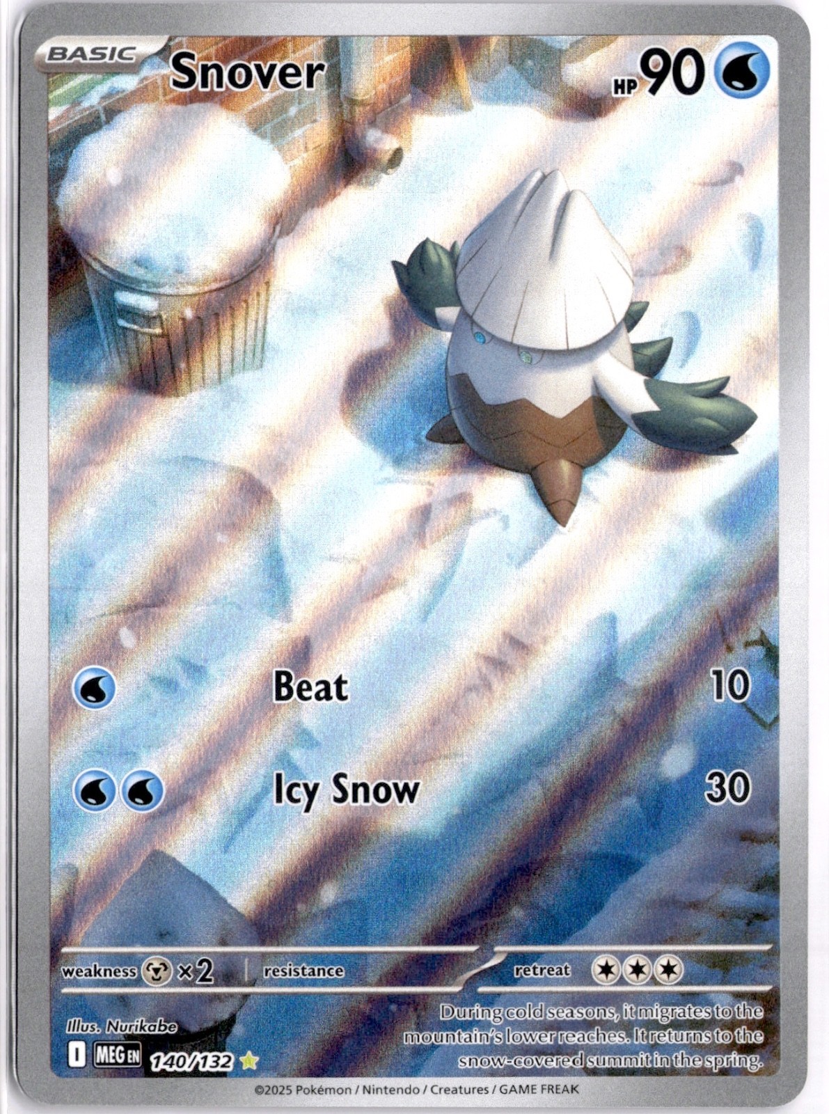 Snover Holo Illustration Rare ME01: Mega Evolution 140/132 NM