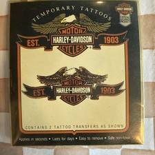 1990 s Genuine Harley-Davidson Temporary Tattoos HD American Eagle NOS
