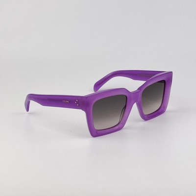Celine CL40130I 3 DOTS 78F Women’s Sunglasses – Lilac Brown Gradient Square CELINE CELINE 3 Dots rectangular sunglasses for Women  main image 4