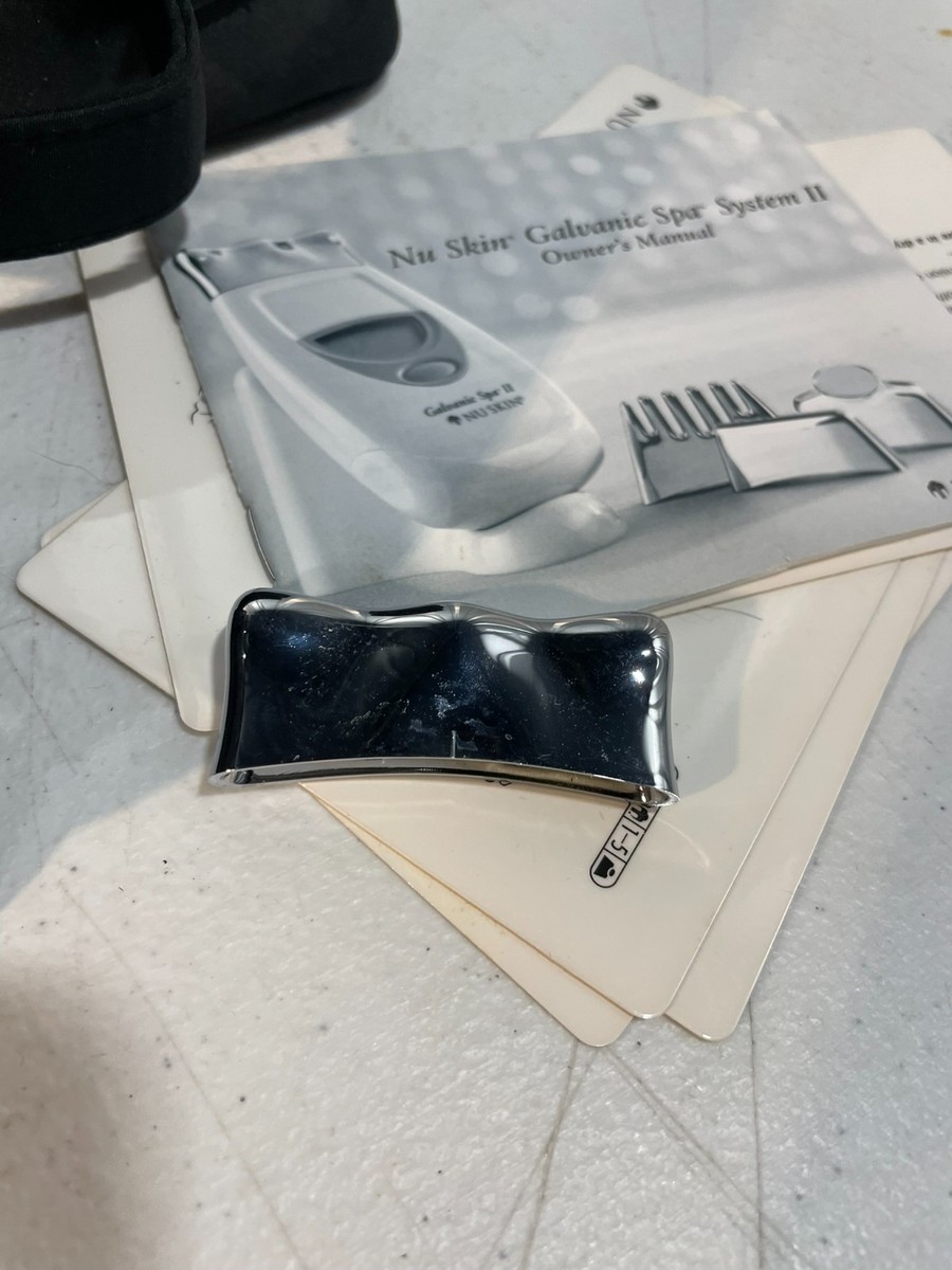 Nu Skin Galvanic Spa System II EX Black Facial Device Case Heads