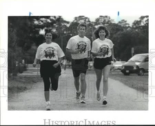 1992 Press Photo Texas police practice for Law Enforcement Torch Run