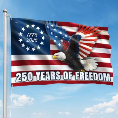 #ad #ad 1pc 250 Years Of Freedom Flag 1776 2026 Patriotic Banner Outdoor Decor w 3*5 FT $12.89