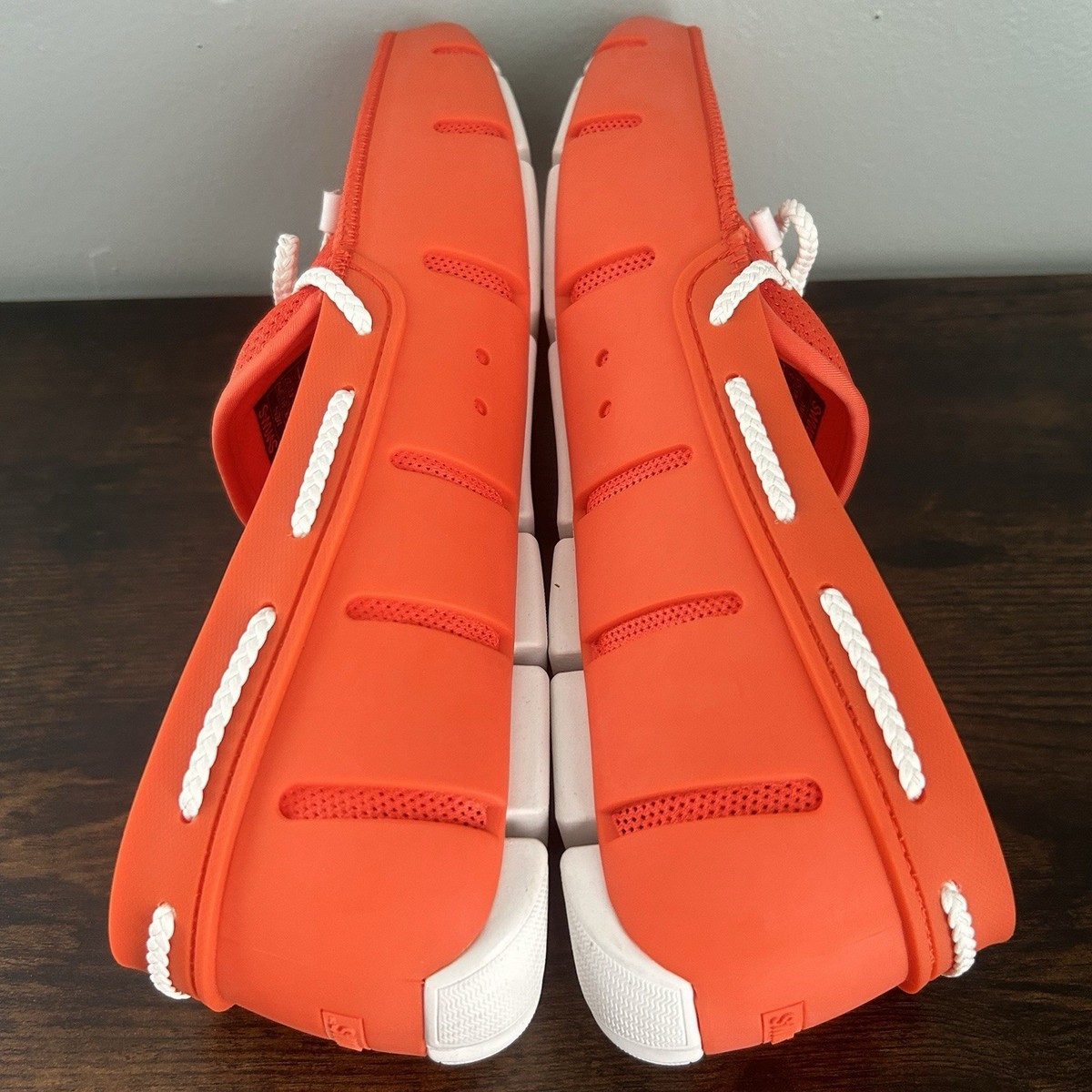 Brand New SWIMS Mens Loafers Braided Lace Slip On Summer Shoes Orange US 8 SWIMS - Men main image 2