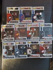 Funko Pop Marvel Spiderman lot of 11 - includes 7 pop protectors