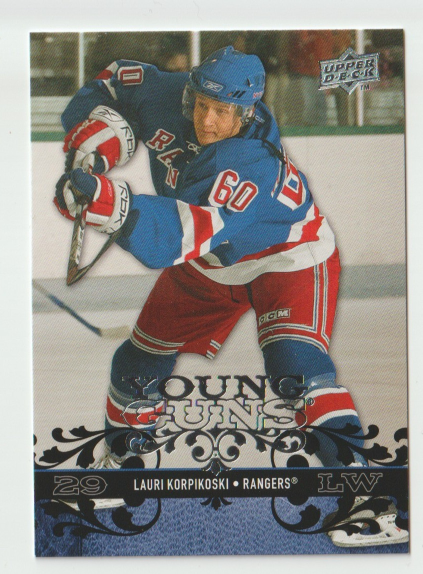 2008-09 Upper Deck #230 Lauri Korpikoski YG RC - New York Rangers