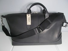 Shinola Usa Detroit 2025 Lg. Canfield Black Saddle Leather Carry On Duffle-nwt