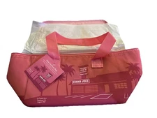Trader Joe's Mini Insulated Tote Bag PINK NEW Super Cute! NWT!