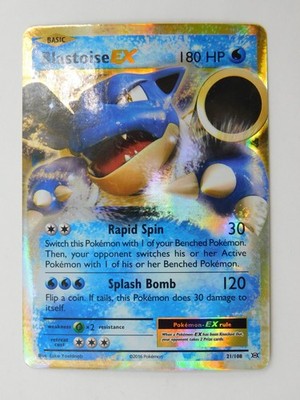 Pokemon TCG Evolutions Set Blastoise EX 21/108 Holo