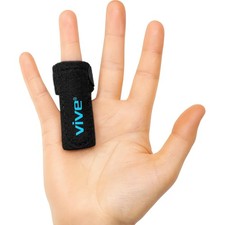 Vive Trigger Finger Splint - Support Brace for Middle, Ring, 1 Pack, Black