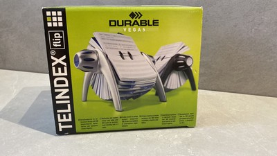 Durable Vegas Telindex flip Rotationskartei mit 500 beschriftbaren Karteikarten