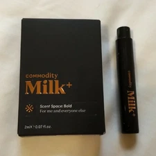 NIB COMMODITY MILK+ SCENT SPACE: BOLD FRAGRANCE SPRAY SAMPLE MINI .07 FL OZ 2 ML