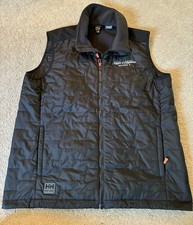 Helly Hansen Crew Vest Mens XL Black Full Zip...