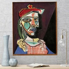 Pablo Picasso Jacqueline  Ma Jolie 50x70cm Deko Gemälde Leinwand  Wandbild  
