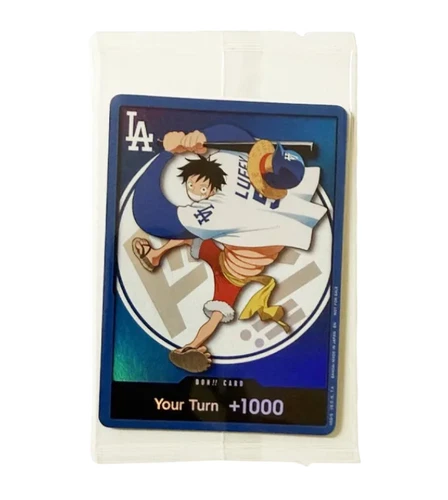 Los Angeles Dodgers x One Piece Promo Card Monkey D. Luffy DODGERS LUFFY DON