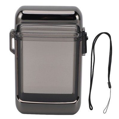 Waterproof Plastic Cigarette Case Clear Holder For Outdoor Use New