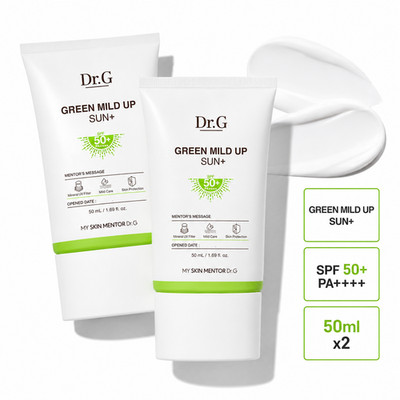 Dr.G Green Mild Up Sun Plus SPF50+ PA++++ 50ml(1.69oz) Duo Set | K-Beauty Sunscr