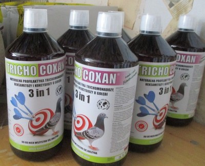 Trichocoxan 3x1000ml (3 in 1 für Tauben) mit deutscher Beschreibung/Rassetauben