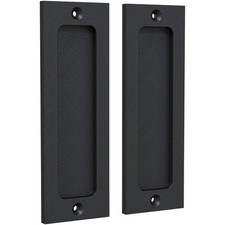 6" Finger Flush Pulls for Closet Pocket - Sliding Barn Door Handle Set - Pull...