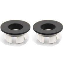 Sink Basin Trim Overflow Cover Brass Insert in Hole Round Caps Matte Black 2 ...
