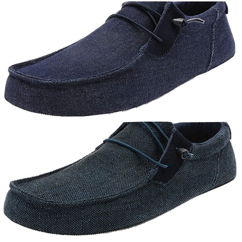Linen Canvas Stretch Loafer Shoes 