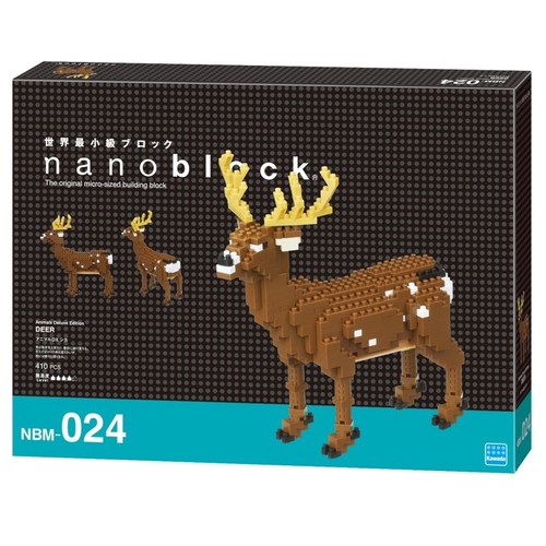 Kawada Nanoblock NBM-024 Animals Deluxe Edition : Deer 410pcs - Picture 2 of 2