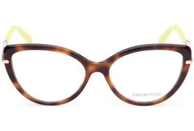 Emilio Pucci EP5162 052 Tortoise Plastic Cat Eye Eyeglasses Frame 56-16-140 RX