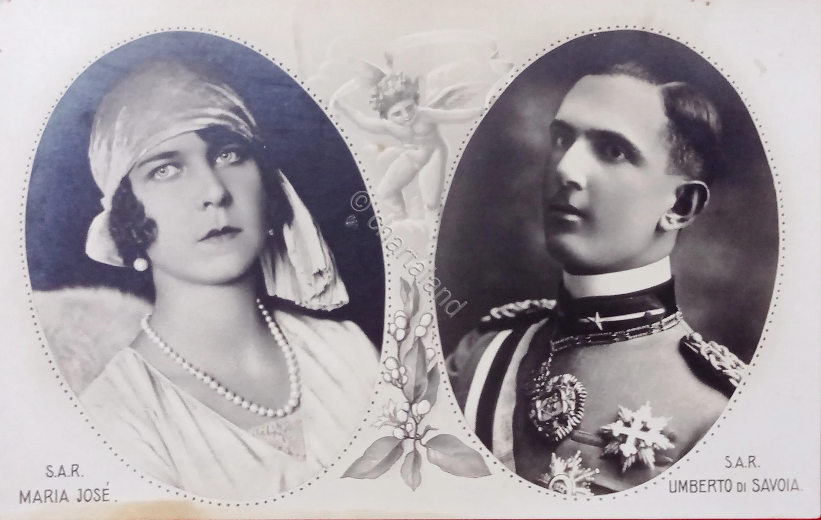 Postcard - S.A.R. Maria Josè e S.R. Umberto di Savoia - 1930 - Picture 1 of 2