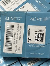 (2-Pack) Aliver Quick Nail Polish Soak-Off Gel Remover 0.5 Oz *READ*