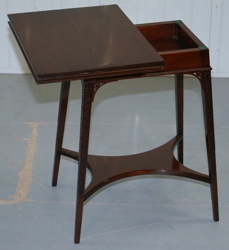 ORIGINAL RARE GILLOWS LANCASTER CIRCA 1789-95 MAHOGANY FOLD OVER GAME CARD TABLE - Picture 7 of 12