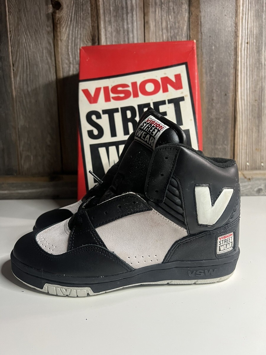 Vision Street Wear Men's Suede Hi Top Retro Skate Shoe SZ 5