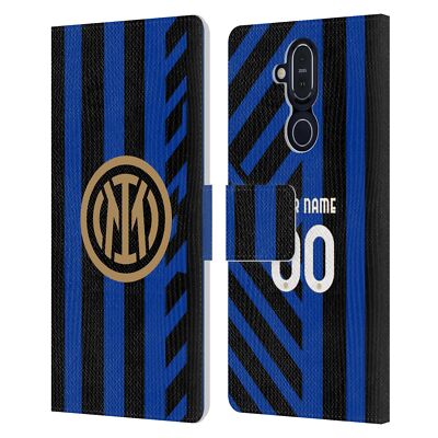 CUSTOM PERSONALIZED INTER MILAN 2024/25 KIT LEATHER BOOK CASE FOR NOKIA PHONES