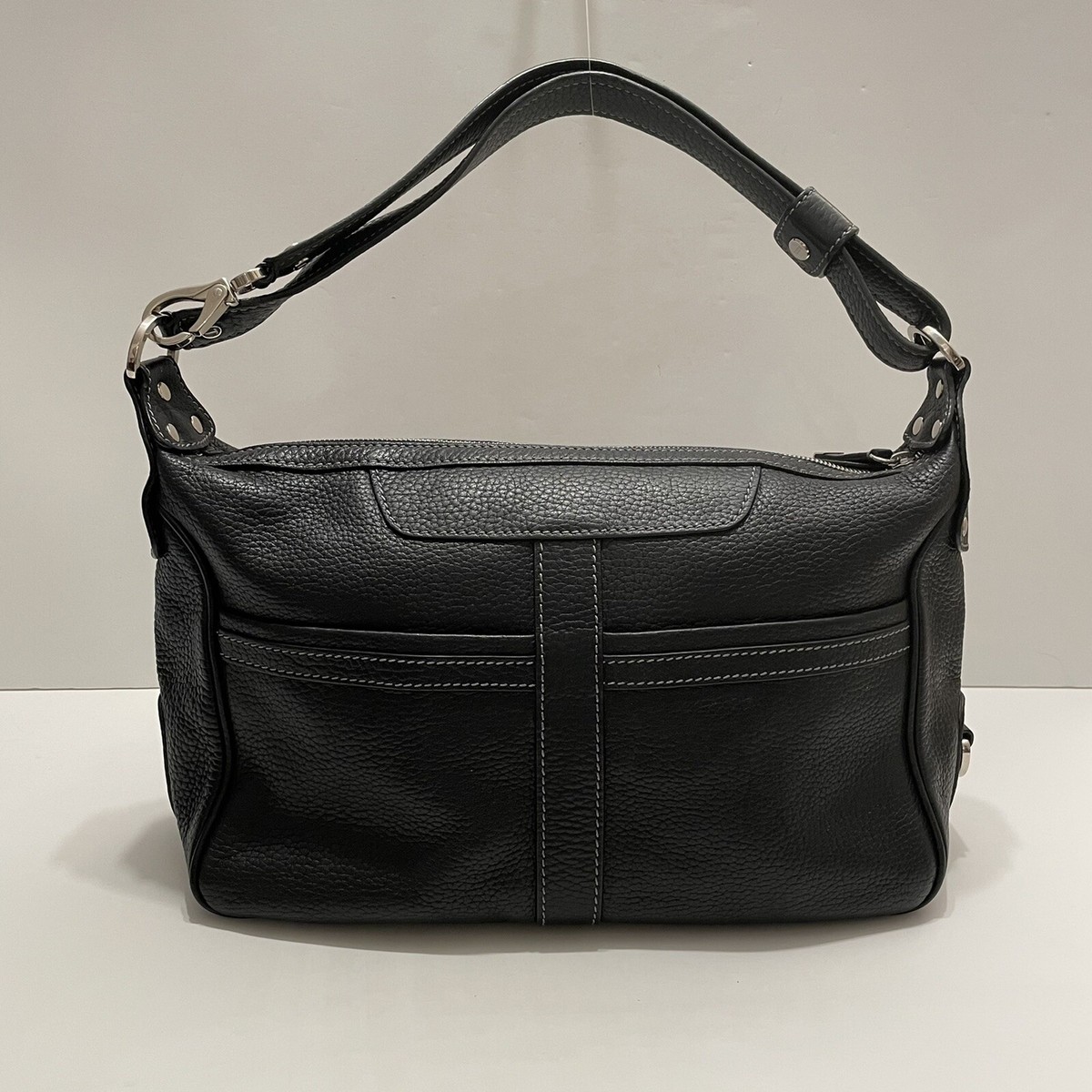 ミナコロ TOD'S Miky Medium Nomad Media Ltr Zipper Hobo Bag ITALY RARE MINT
